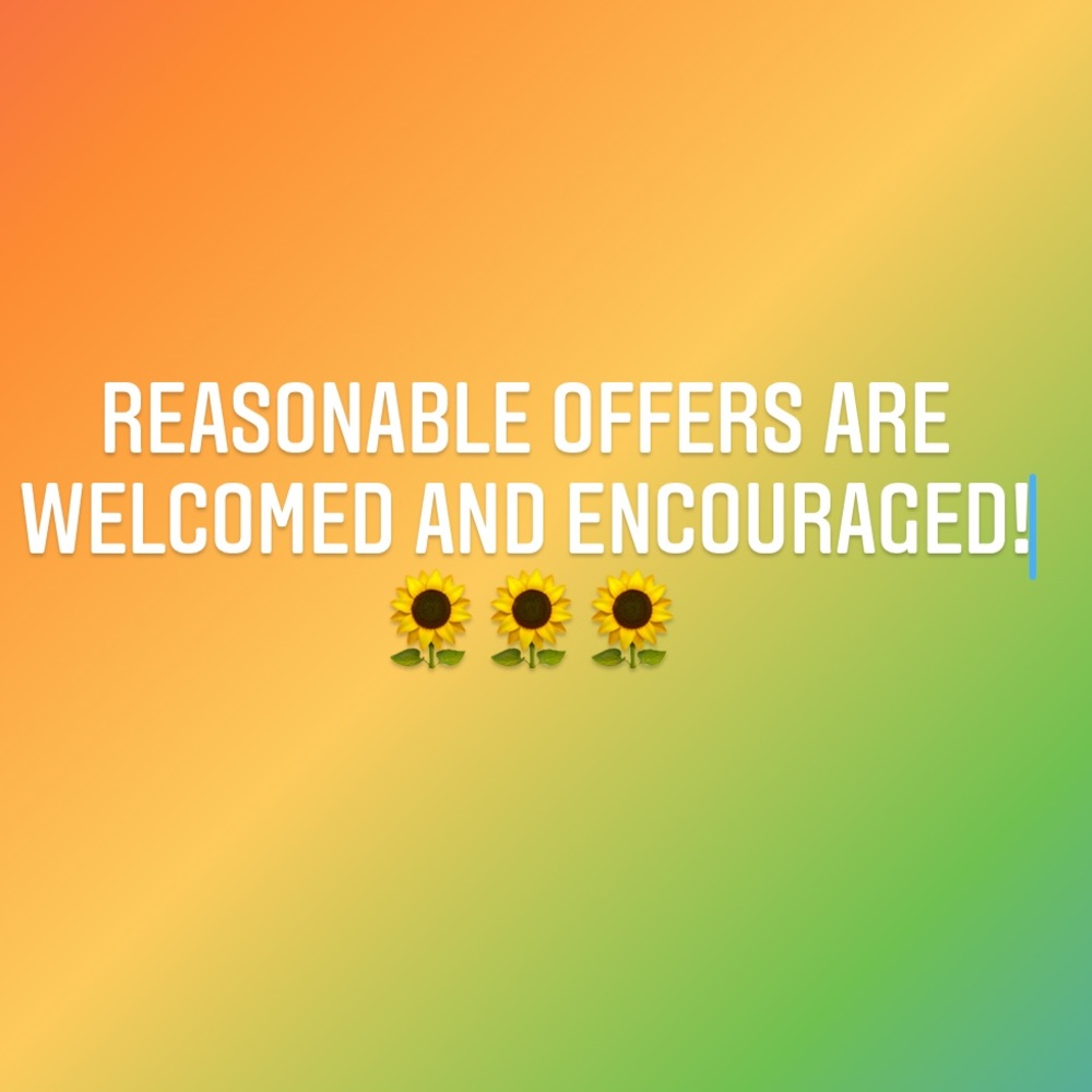 All reasonable offers will be considered.